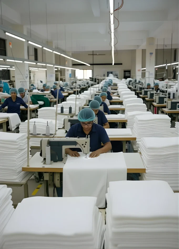 Awais Textiles production floor with workers